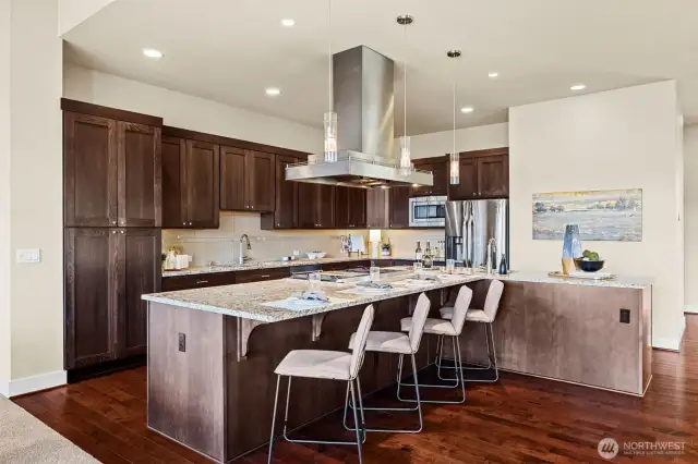 The Kitchen is open to the Great Room Living Space.