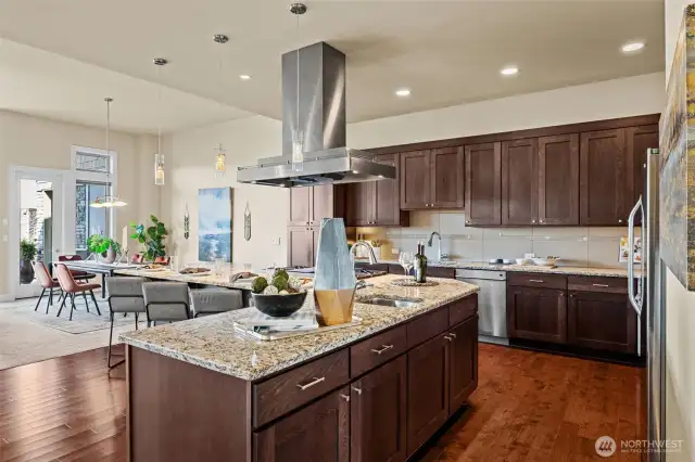 The Living Space Flows from the Kitchen to the Dining Area. The Deck access provide great outdoor living space!