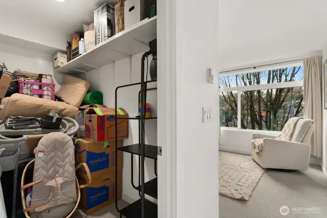Additional walk in closet at second bedroom.