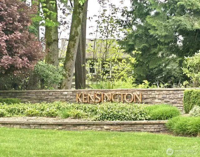 Kensington offers a sidewalks, underground utilities, mature tress, and a playground.