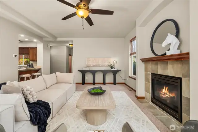 You'll love the cozy gas fireplace, a great focal point of the room.