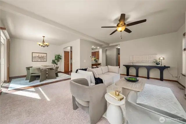Some of the special features are the hardwood flooring, arched doorways, ceiling fan, etc.