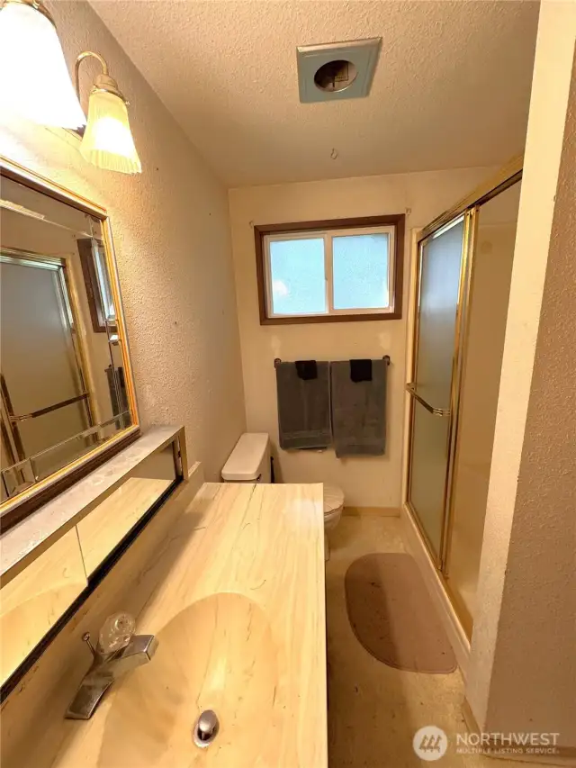 Main house 3/4 bath up stairs
