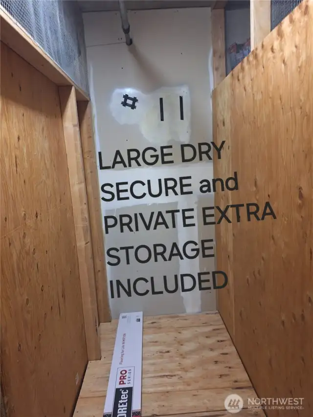 Dry Storage included