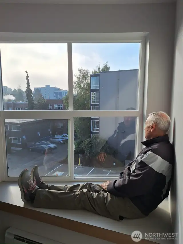 Read or Ponder on Cozy Window Bench in bedroom