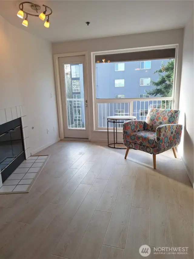 Living Area Great Room  with Fireplace.