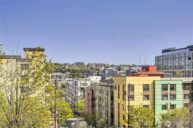Looking out to Capitol Hill.