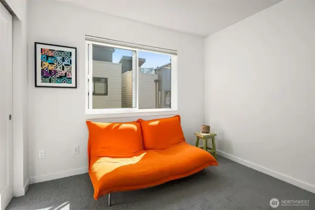Additional bedroom on the Second floor.  This can be used as a bedroom with spacious closet, or as office, workout room, or media room.