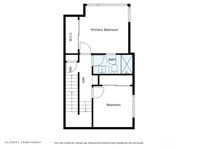 This is the Third-floor plan with bedrooms and bath.