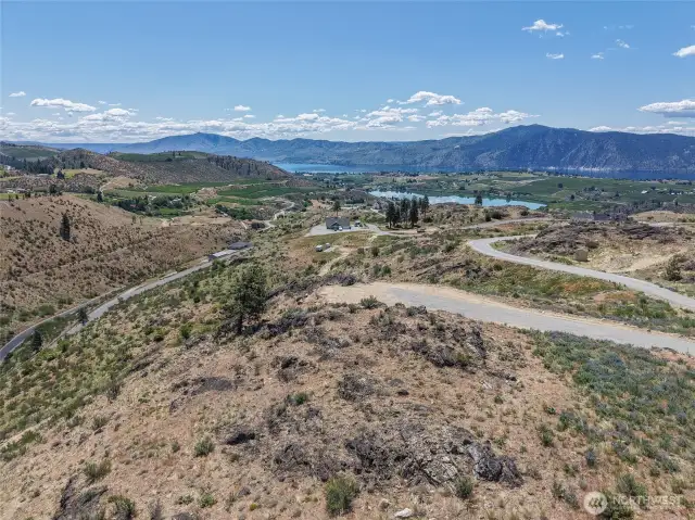 Beautiful lake views from this 5 acre lot on top of Majestic Heights