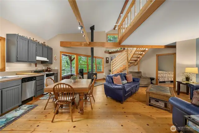 Dining and living room view