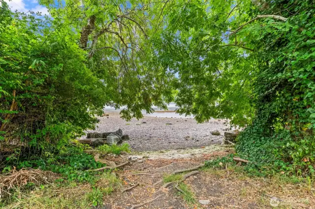 Public beach access across the street.