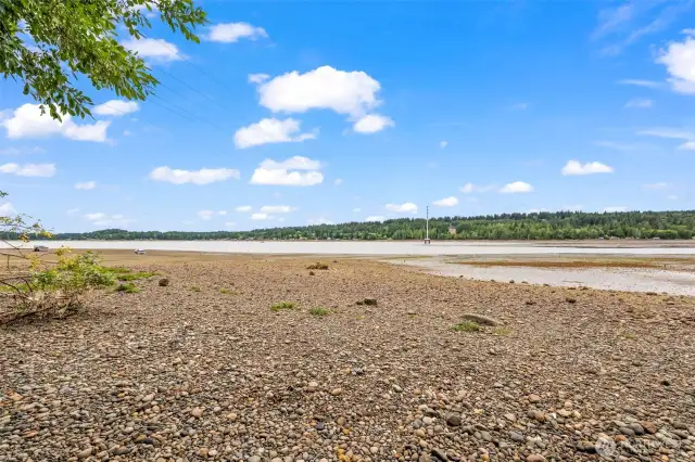 Public beach access across the street.