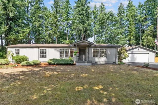 Main home features 3 bedrooms, and 2 full baths