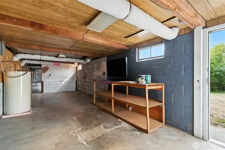 Basement under each unit.