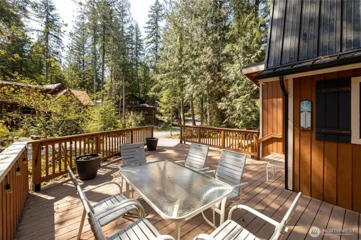 Sunny front deck!