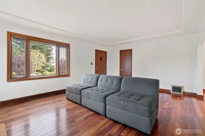 Many classic details  - mahogany millwork and doors.