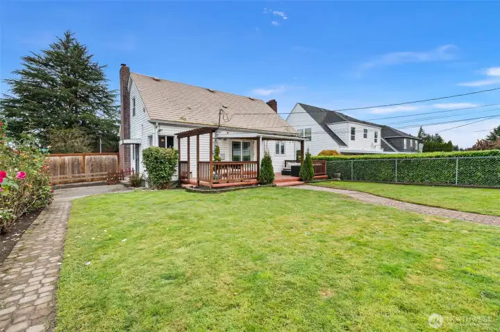 Fabulous garden space next to the home.