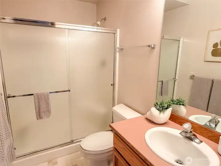 Second bathroom with shower