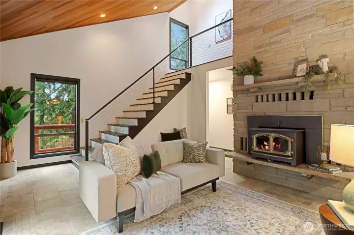 Wood burning fireplae