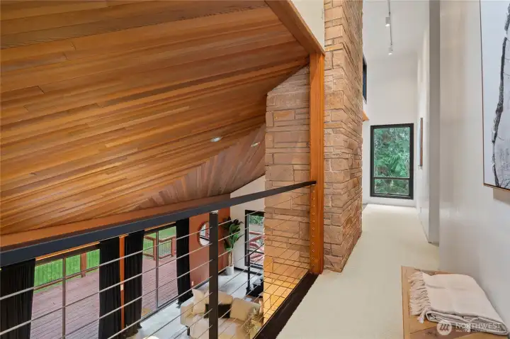 Loft at top of stairs