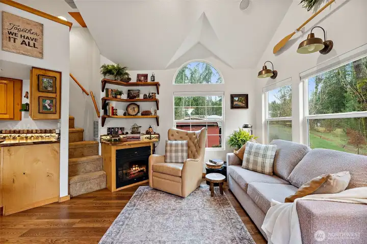 Warm and inviting living area designed for comfort and everyday use.