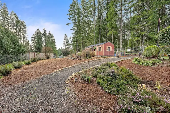 Meandering paths invite peaceful walks through beautifully landscaped grounds.