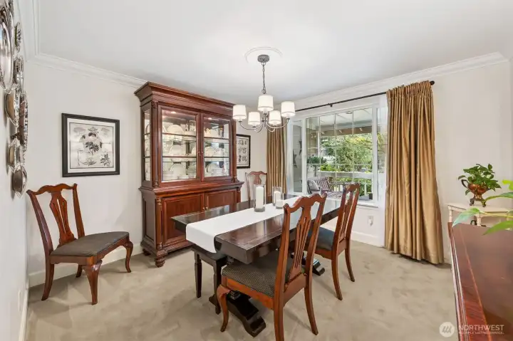 Intimate dining room.