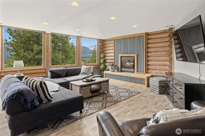 The bonus/media room area offers incredible additional living space.