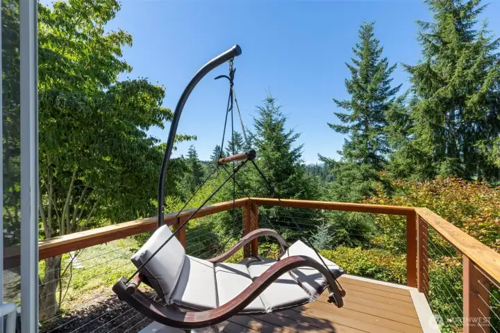 Deck off of primary bedroom