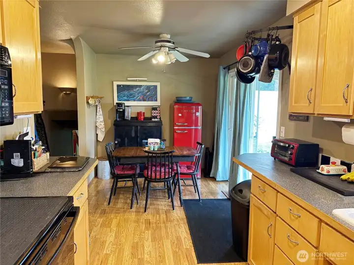 Kitchen looking towards dining room