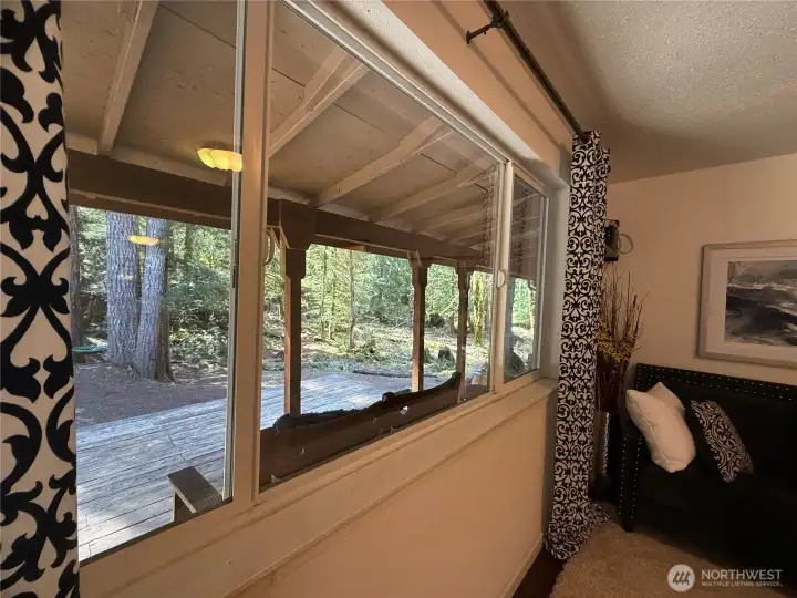 perfect picture window overlooking the forest.