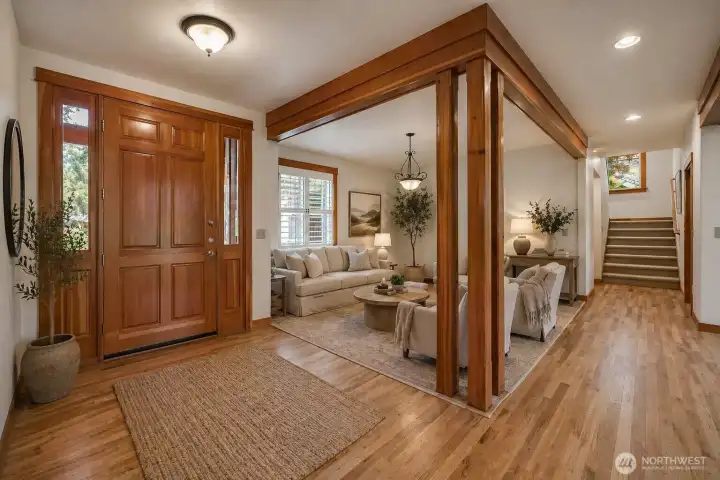 Virtually Staged as a formal living room