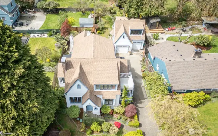Brand new roof on this gorgeous home and carriage house.
