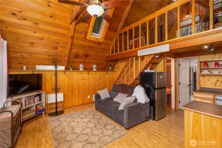 Fully furnished and move-in ready. Couch is a pull-out queen sized bed.