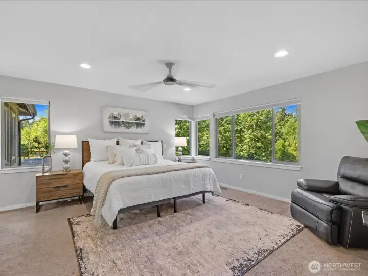 Spacious primary suite designed as a peaceful retreat Spacious primary suite designed as a peaceful retreat