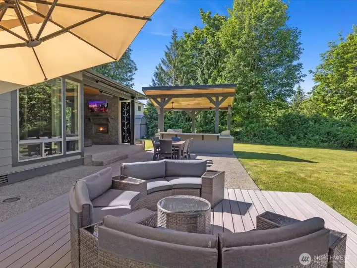 Step outside to your private backyard oasis Step outside to your private backyard oasis