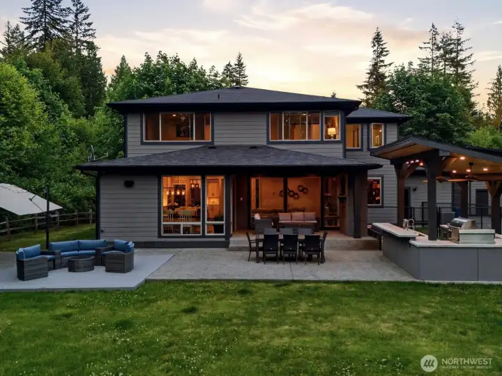 Expansive outdoor entertaining spaces perfect for hosting friends and family Expansive outdoor entertaining spaces perfect for hosting friends and family