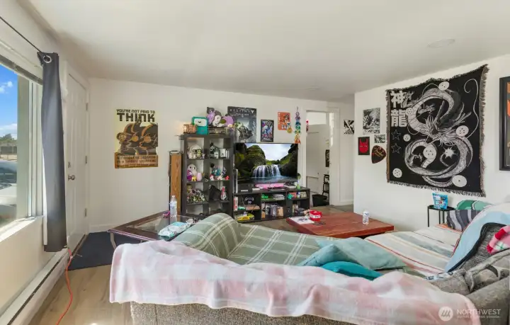 Spacious living area provides flexibility for everyday living and entertaining.