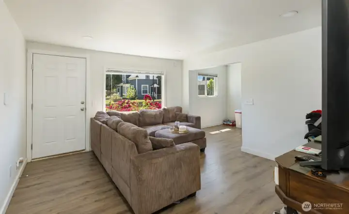 Bright living area offers an open layout with easy flow to adjacent rooms.