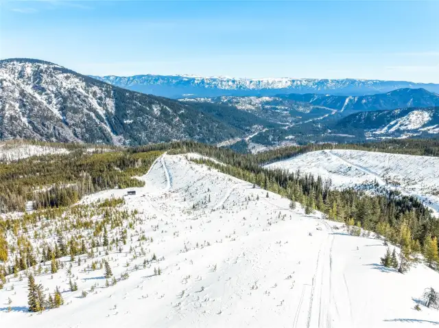 Top of Ski Easement looking down