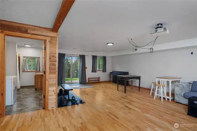 Lower level rec room - could add a kitchenette and have a beautiful additional living area