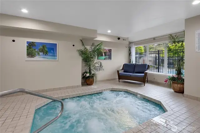 This condo is right next to the clubhouse- community hot tub