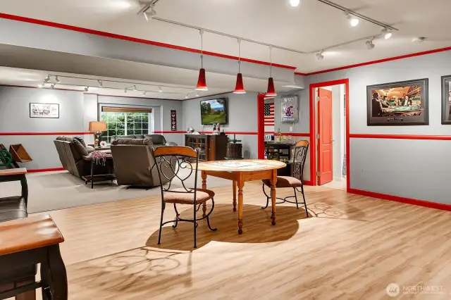 Bonus Room features gaming space for Pool Table and more!