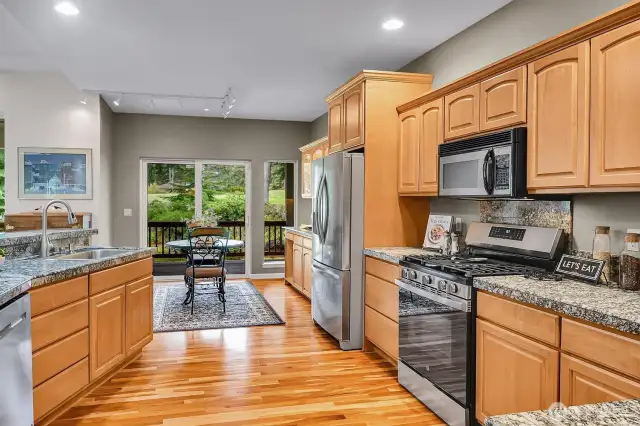 Open Galley style Kitchen, Pantry to left not in photo