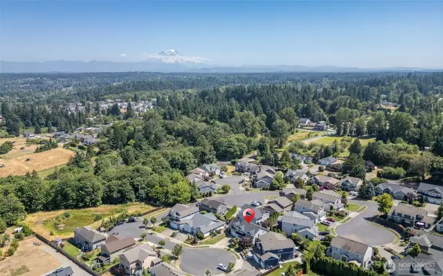 Nestled in with a territorial view, this Drone Photo gives you a sense of the wonderful location.