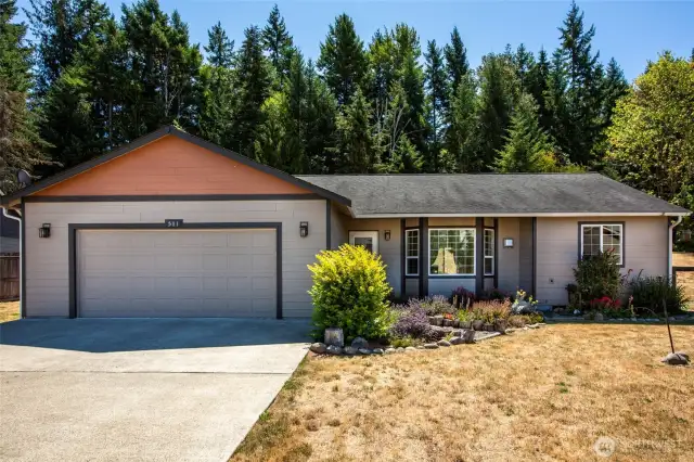 Fresh new exterior paint gives this great house an updated look.