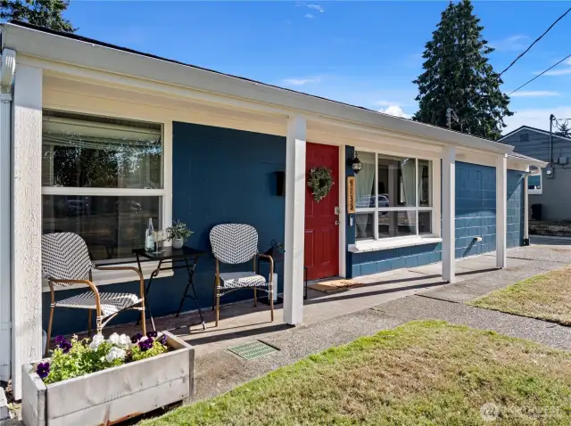 Covered front porch