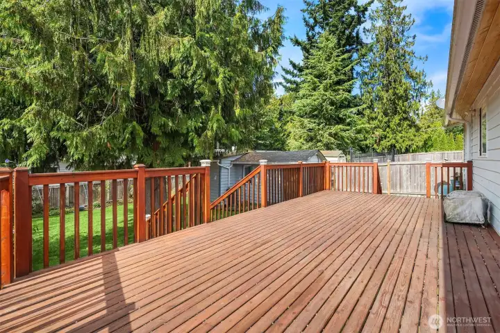 Gigantic deck for entertaining