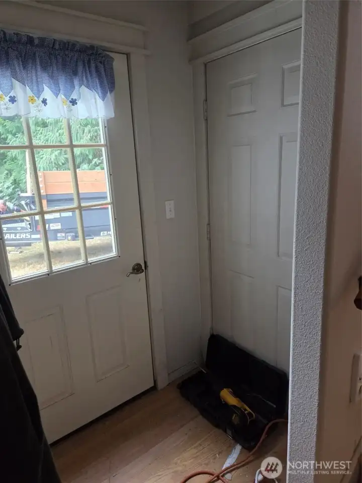 Side door to deck.